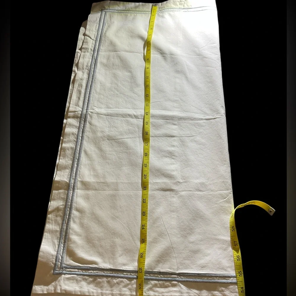 Restoration Hardware Italian White Hotel Satin Stitch Euro shams 🇮🇹🇮🇹🇮🇹